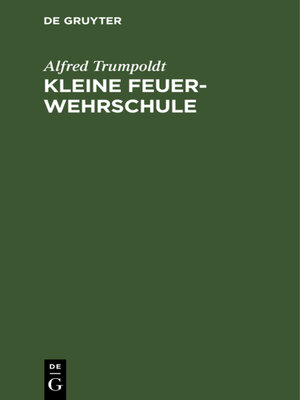 cover image of Kleine Feuerwehrschule